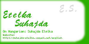 etelka suhajda business card